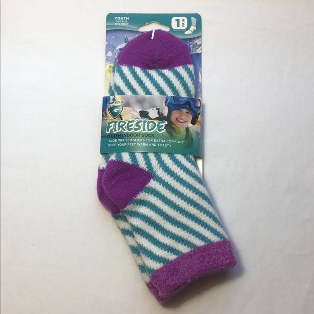 LAST ONE New Sof Sole Youth Fireside Indoor Lodge Socks Kids Shoe Sizes 10 - 4.5